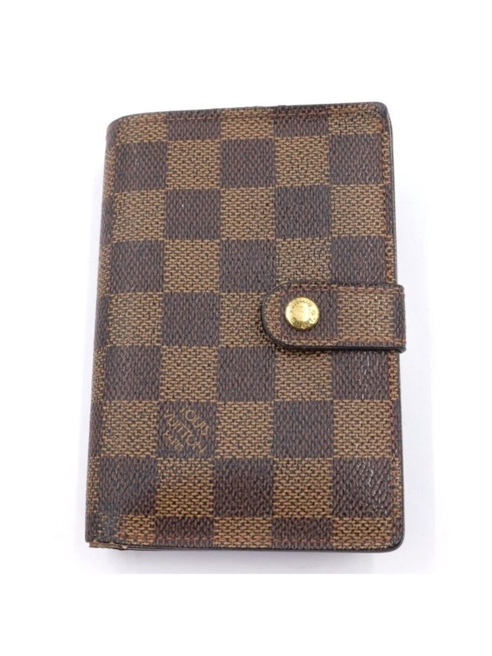 Louis Vuitton Portefeuille Viennois Leather Compact Wallet Brown